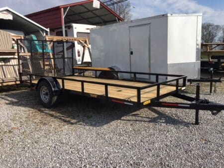 77x14 angle utility with gate, tailgate assist