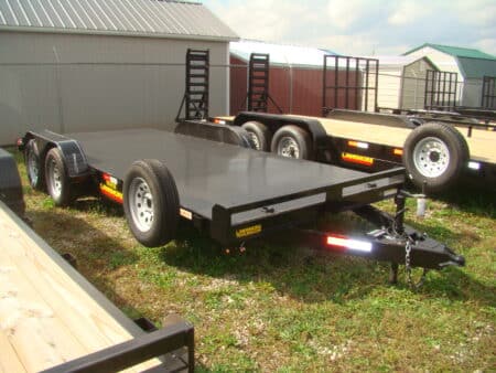 83x22 deluxe car hauler special with spare 1