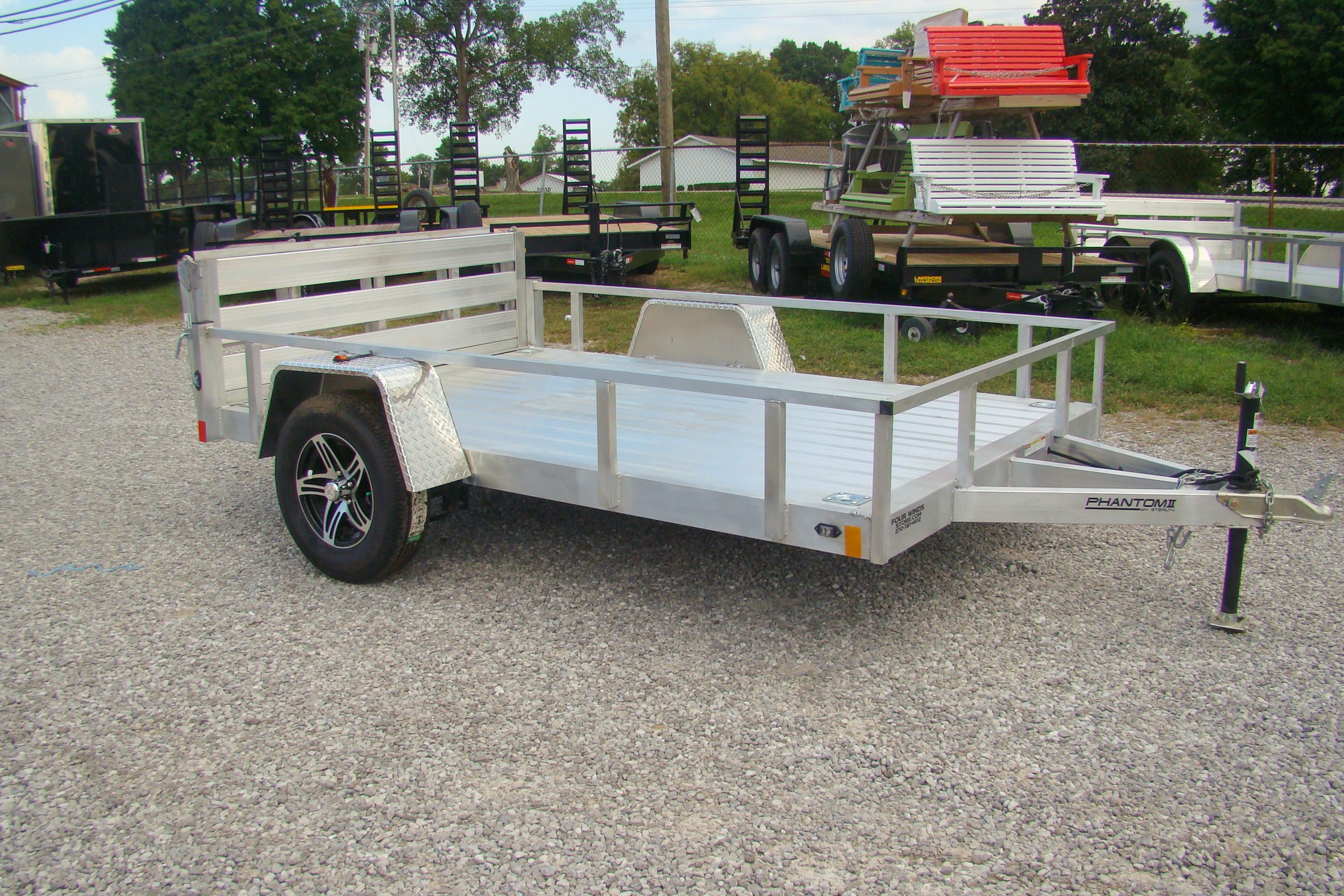 aluminum mobile service trailer