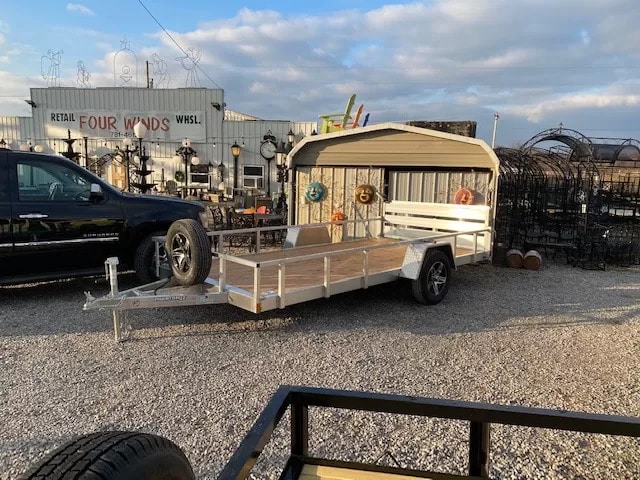 aluuminum utility trailers with spares for sale