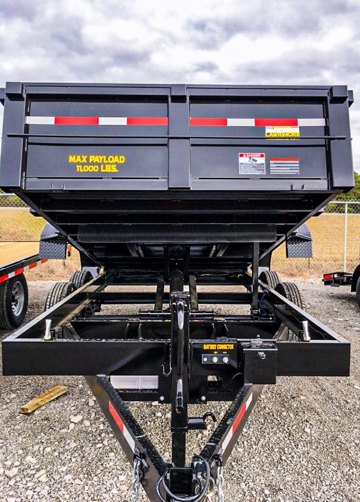 different types of trailers dump trailer